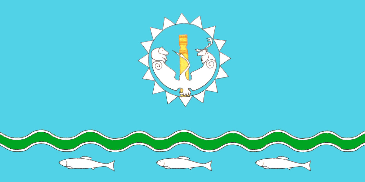 Flag of Abyysky rayon Yakutia